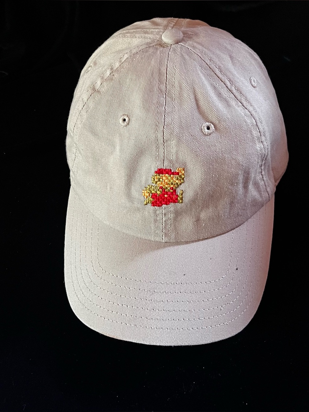 Bioworld Super Mario Brothers 8 Bit Khaki Baseball Cap